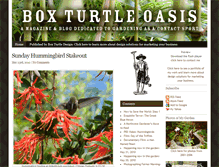 Tablet Screenshot of boxturtleoasis.com